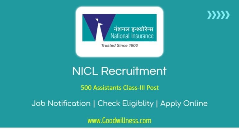 NICL Recruitment 2024 | Apply Now 500 Assistant Class III Position