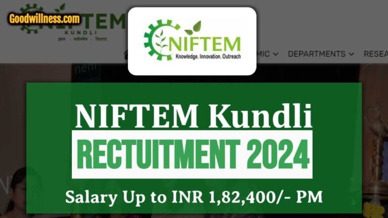 NIFTEM Kundli Recruitment 2024 | Apply Now Assistant Professor Vacancy