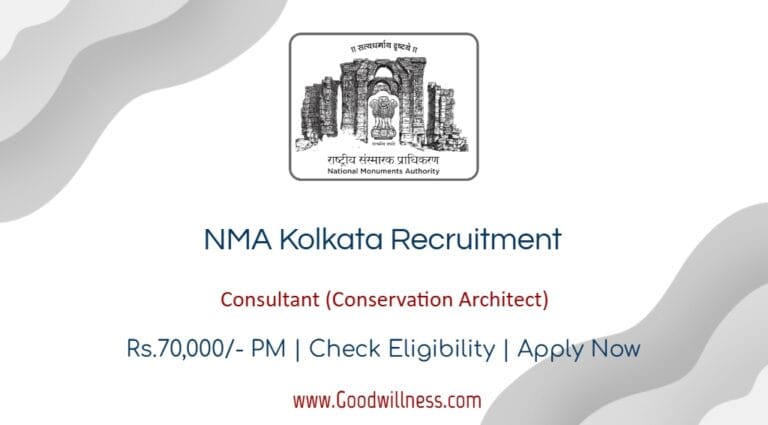 NMA Recruitment 2024 | Apply Now Consultant (Conservation Architect) Vacancy, Salary up to Rs.70,000/-