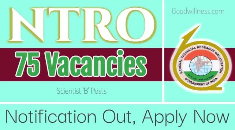 NTRO Scientist ‘B’ Recruitment 2024 | NTRO Invites Group A Post, 75 Various Field Vacancy, Check Eligibility Now