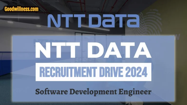 NTT DATA Hiring 2024 for Freshers : Hiring as Software Development Engineer