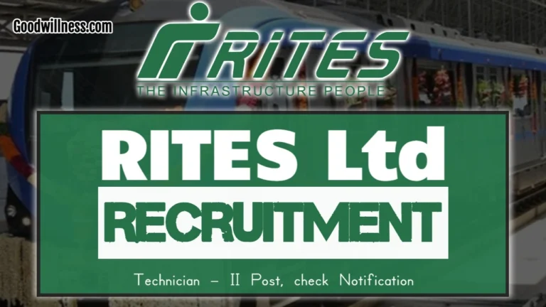 RITES Ltd Recruitment 2024 | RITES invites Technician – II Vacancy, Apply Now