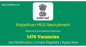RajMES Medical Teachers Recruitment