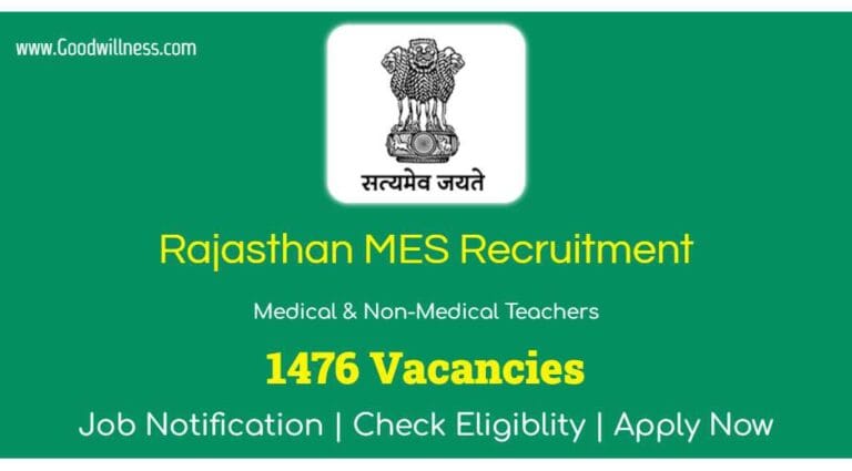 RajMES Medical Teachers Recruitment 2024 | Apply Now 1476 Professors, Associate Professors Positions