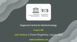 Regional Centre for Biotechnology Recruitment 2024