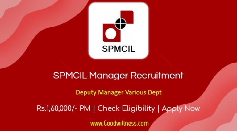 SPMCIL Manager Recruitment 2024 | Apply 23 Manager Vacancy at Various Dept