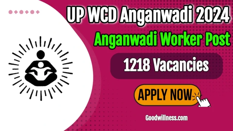 UP WCD Anganwadi Bharti Recruitment 2024 | Apply Online 1200+ Anganwadi Worker vacancies