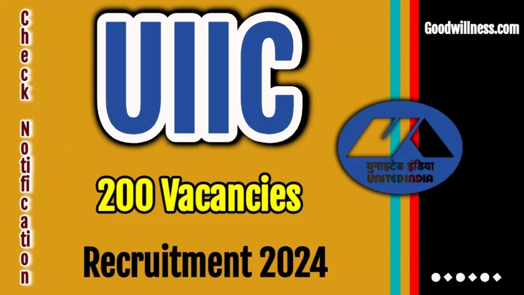 United India Insurance Company Recruitment 2024