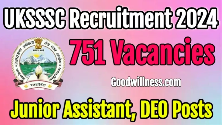 Uttarakhand SSSC Recruitment 2024 | UKSSSC Invites 750+ Junior Assistant, DEO vacancy, Apply Online