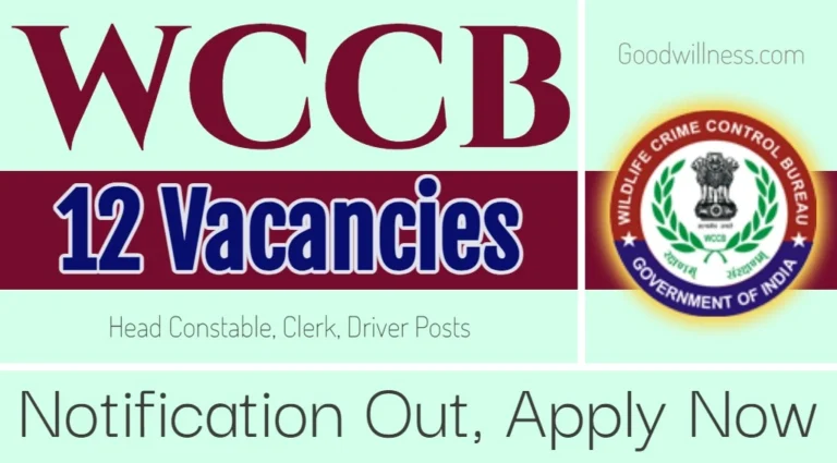 Wildlife Crime Control Bureau (WCCB) Recruitment 2024 | WCCB Invites 12 Head Constable, Clerk, Driver Vacancy, Apply Now