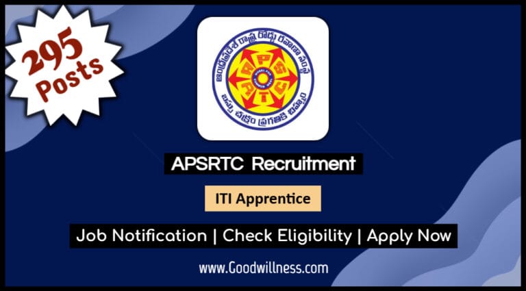 APSRTC Recruitment 2025: Apply Now for 295 ITI Apprentice Vacancy