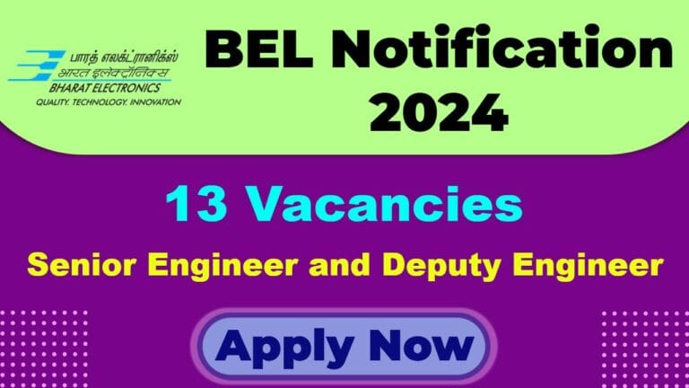 BEL Recruitment 2025: Notice For Senior Engineer and Deputy Engineer Position, Apply Now