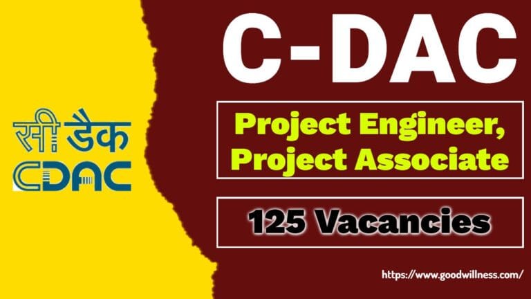 C-DAC Chennai Recruitment 2025: Apply Now 125 Project Engineer, Project Associate & Other Posts