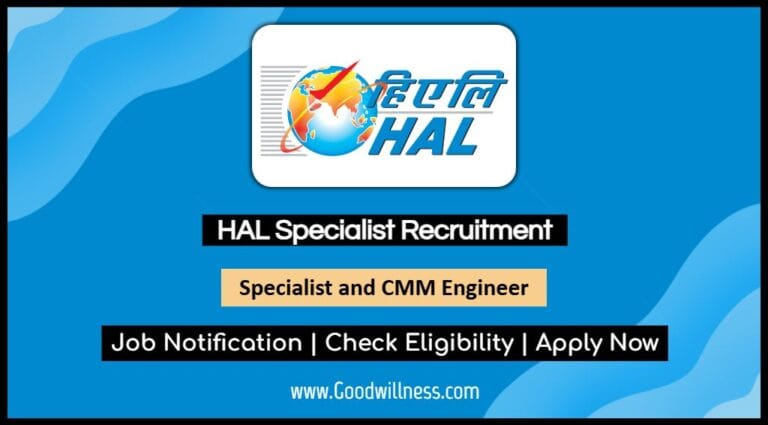 HAL Specialist Recruitment 2025: Apply Online Now for Junior Specialist, Middle Specialist Vacancy