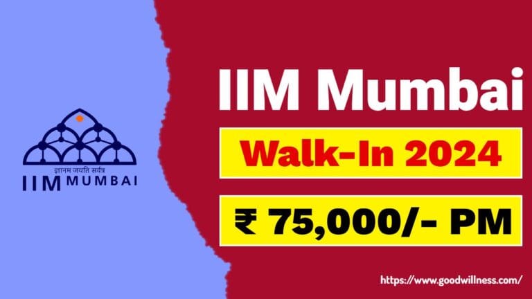 IIM Mumbai Recruitment 2025: Apply Walk-In Finance & Accounts assistant Positions