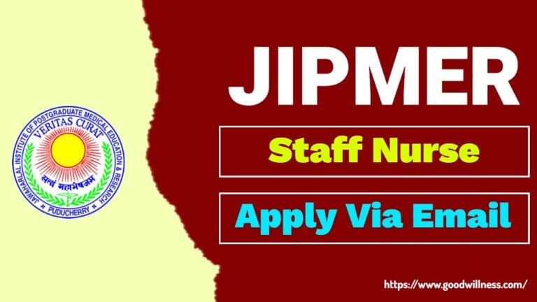 JIPMER Puducherry Recruitment 2025: Apply Now Staff Nurse Post
