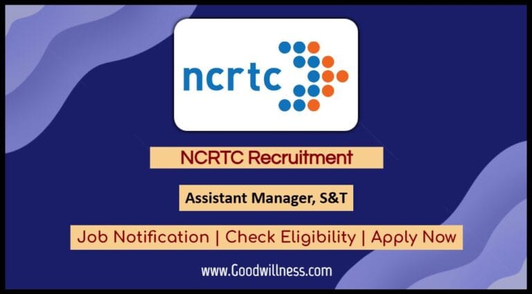 NCRTC Recruitment 2024: Apply Online Assistant Manager, S and T Vacancy