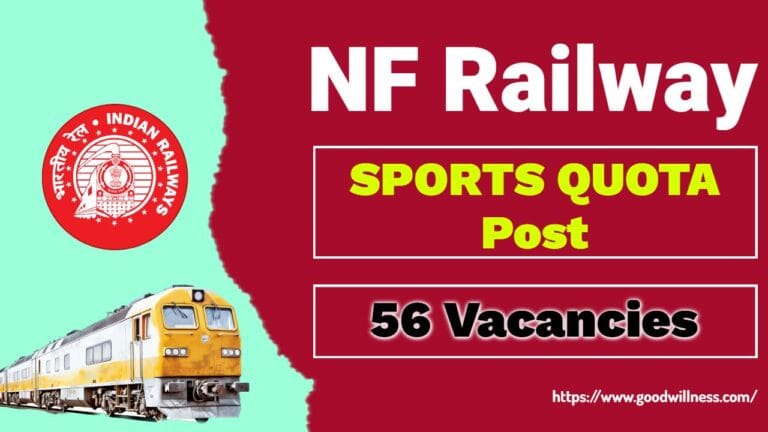 NF Railway Recruitment 2025 | Apply Now 56 SPORTS QUOTA Vacancy, Check Notification