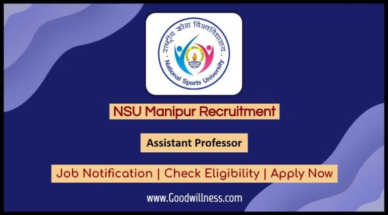 NSU Manipur Recruitment 2024: Apply Now Assistant Professor Vacancy