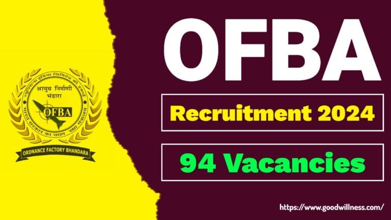 OFBA Recruitment 2025 for 94 DBW(Danger Building Worker) Vacancies, Apply Now