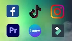 Social media video editing with Premiere Pro, Canva, and Filmora