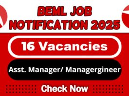 BEML Job Recruitment 2025 | BEML Invites Assistant Manager Vacancy