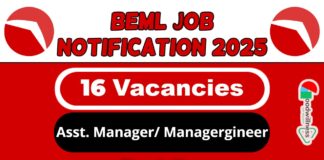 BEML Job Recruitment 2025 | BEML Invites Assistant Manager Vacancy