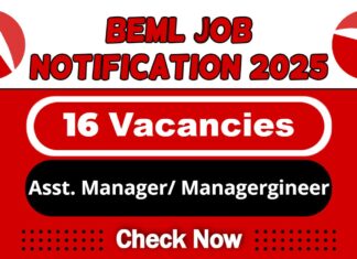 BEML Job Recruitment 2025 | BEML Invites Assistant Manager Vacancy