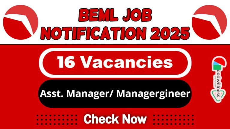 BEML Job Recruitment 2025 | BEML Invites Assistant Manager Vacancy