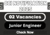 CCI Job Recruitment 2025 | Apply Now Junior Engineer Vacancy