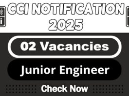 CCI Job Recruitment 2025 | Apply Now Junior Engineer Vacancy