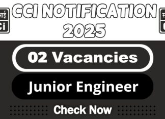CCI Job Recruitment 2025 | Apply Now Junior Engineer Vacancy