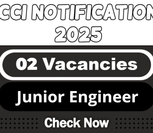 CCI Job Recruitment 2025 | Apply Now Junior Engineer Vacancy