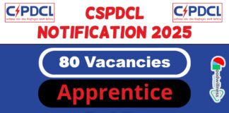 CSPDCL Job Recruitment 2025: Chhattisgarh PDCL Invite 80 Apprentice Posts