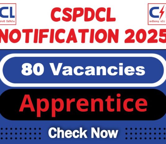 CSPDCL Job Recruitment 2025: Chhattisgarh PDCL Invite 80 Apprentice Posts