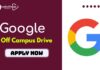Google Software Engineer Off Campus Job 2025