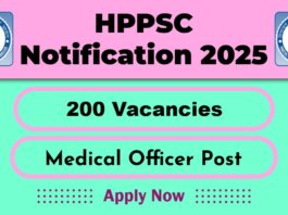 HPPSC Job Recruitment 2025: Apply for 200 Medical Officer Vacancy