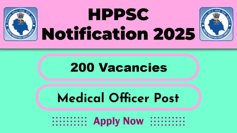 HPPSC Job Recruitment 2025: Apply for 200 Medical Officer Vacancy