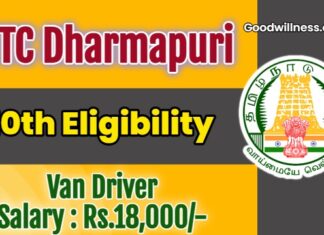 ICTC Dharmapuri Job Recruitment 2025: Apply Now Mobile ICTC Van Driver Vacancy