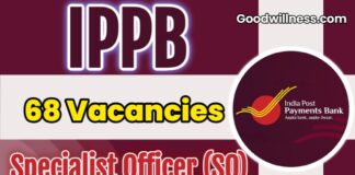 IPPB SO Job Recruitment 2025: Check Short Notice For 68 Specialist Officers Vacancy