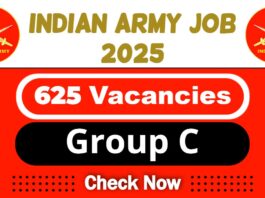 Indian Army Group C Recruitment 2025 | Indian Army Invites 625 CORPS OF ELECTRONICS AND MECHANICAL ENGG Vacancy