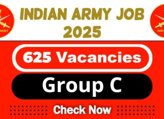 Indian Army Group C Recruitment 2025 | Indian Army Invites 625 CORPS OF ELECTRONICS AND MECHANICAL ENGG Vacancy
