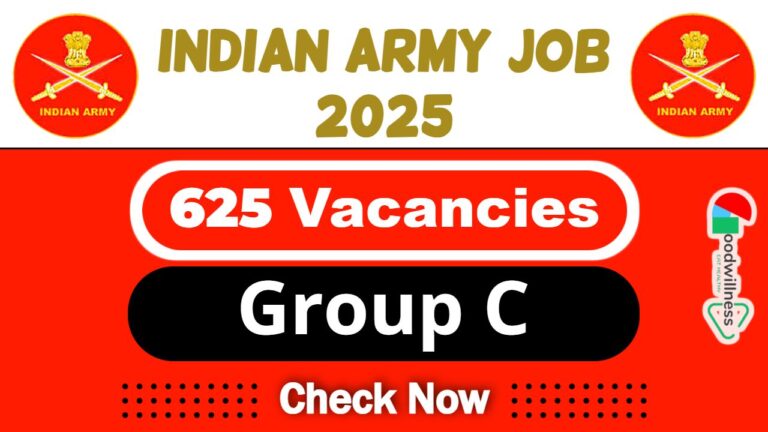 Indian Army Group C Recruitment 2025 | Indian Army Invites 625 CORPS OF ELECTRONICS AND MECHANICAL ENGG Vacancy