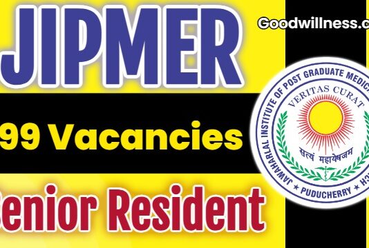 JIPMER Senior Resident Job Recruitment 2025: Apply Now 99 Senior Resident (Non-Academic) Post