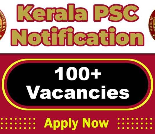 Kerala Public Service Commission Job 2025: Apply Online 100+ HSS Teacher, Woman PC Driver, Lab Technician Post