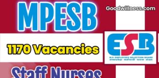 MP Employees Selection Board Job 2025: Apply Now 1170 Staff Nurses, Paramedical Staff Vacancy