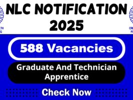 NLC Job Recruitment 2025: Apply Now 588 Graduate And Technician Apprentice Post