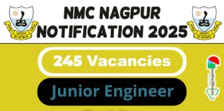 NMC Nagpur Job Recruitment 2025 | Apply Now 245 Junior Engineer & More Vacancy