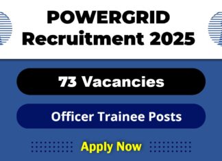 POWERGRID Job Recruitment 2025: Apply Now 73 Officer Trainee Vacancy