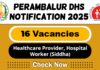 Perambalur DHS Job Recruitment 2025: 16 Healthcare Provider, Hospital Worker (Siddha) Post
